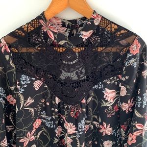 A. BYER floral blouse